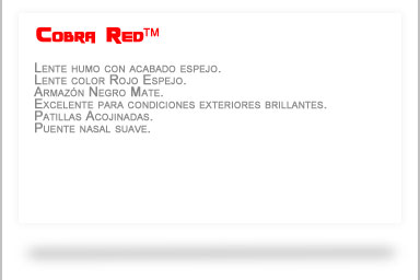 Cobra Red Crossfire Text